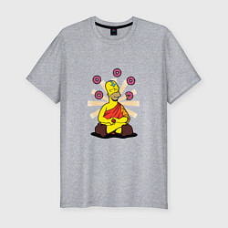 Футболка slim-fit Homer Relax, цвет: меланж