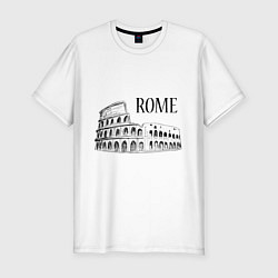 Футболка slim-fit Rome Coliseum, цвет: белый