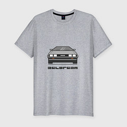 Футболка slim-fit DeLorean, цвет: меланж