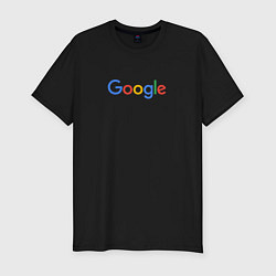 Мужская slim-футболка Google