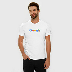 Футболка slim-fit Google, цвет: белый — фото 2