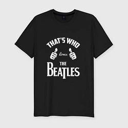 Футболка slim-fit That's Who Loves The Beatles, цвет: черный