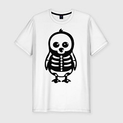 Мужская slim-футболка Рентген пингвина