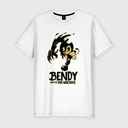 Мужская slim-футболка Bendy And the ink machine