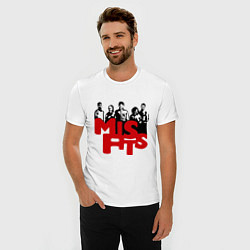 Футболка slim-fit Misfits Peoples, цвет: белый — фото 2