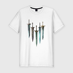 Футболка slim-fit Bloodborne Knives, цвет: белый