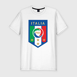 Футболка slim-fit Italia FIGC, цвет: белый