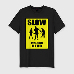 Футболка slim-fit Slow walking dead, цвет: черный