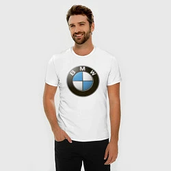 Футболка slim-fit BMW, цвет: белый — фото 2