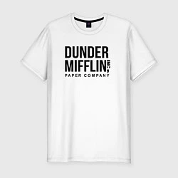 Мужская slim-футболка Dunder Mifflin