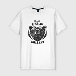 Мужская slim-футболка Russian Grizzly