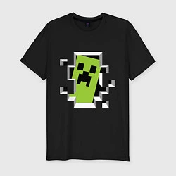 Футболка slim-fit Crash Minecraft, цвет: черный