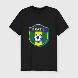 Футболка slim-fit Brazil Football, цвет: черный