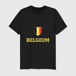 Футболка slim-fit Belgium, цвет: черный