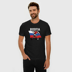 Футболка slim-fit Football Russia, цвет: черный — фото 2