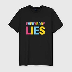 Мужская slim-футболка Everybody Lies