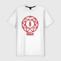 Футболка slim-fit Slipknot Penragram, цвет: белый