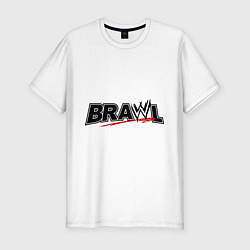 Футболка slim-fit WWE Brawl, цвет: белый