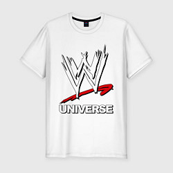 Футболка slim-fit WWE universe, цвет: белый