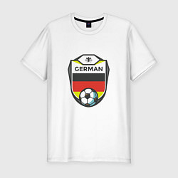Футболка slim-fit German Soccer, цвет: белый
