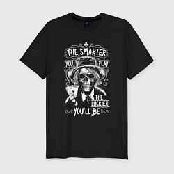 Футболка slim-fit The Smarter & The Lucker, цвет: черный