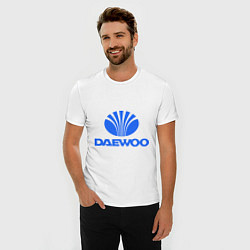 Футболка slim-fit Logo daewoo, цвет: белый — фото 2