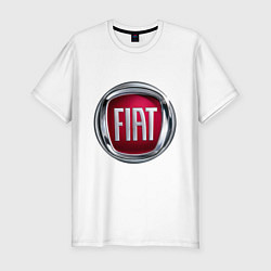 Мужская slim-футболка FIAT logo