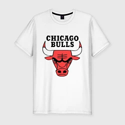 Футболка slim-fit Chicago Bulls, цвет: белый