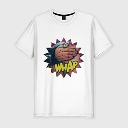 Футболка slim-fit Whap!, цвет: белый