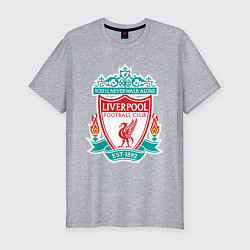 Футболка slim-fit Liverpool FC, цвет: меланж