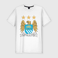 Футболка slim-fit Manchester City FC, цвет: белый