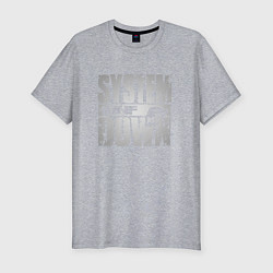 Футболка slim-fit System of a Down, цвет: меланж