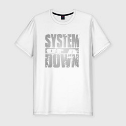 Футболка slim-fit System of a Down, цвет: белый