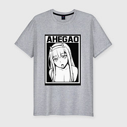 Футболка slim-fit AHEGAO, цвет: меланж