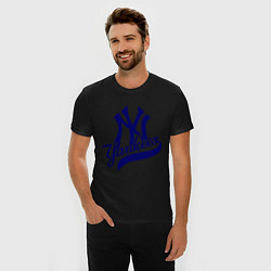 Футболка slim-fit NY - Yankees, цвет: черный — фото 2