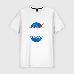 Футболка slim-fit NASA: Portal, цвет: белый