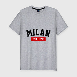 Мужская slim-футболка FC Milan Est. 1899