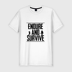 Футболка slim-fit Endure & Survive, цвет: белый