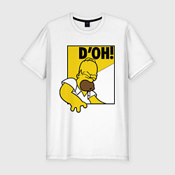 Мужская slim-футболка Homer D'OH!