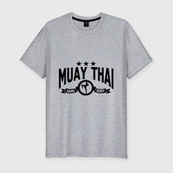 Мужская slim-футболка Muay thai boxing