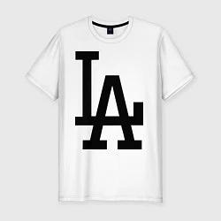Мужская slim-футболка LA: Los Angeles