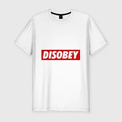 Футболка slim-fit Disobey, цвет: белый