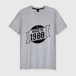 Футболка slim-fit Made in 1988, цвет: меланж