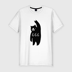 Мужская slim-футболка Bad Bear: 666 Rock