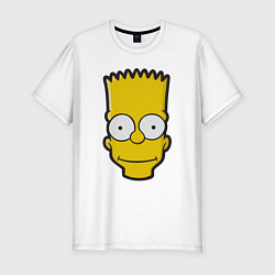 Мужская slim-футболка Довольный Барт