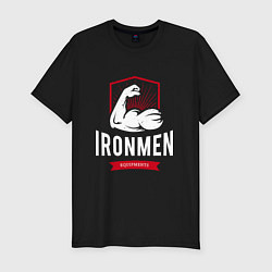Футболка slim-fit Ironmen, цвет: черный