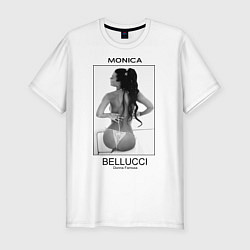 Мужская slim-футболка Monica Bellucci: Donna Famosa