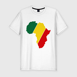 Футболка slim-fit Мама Африка, цвет: белый