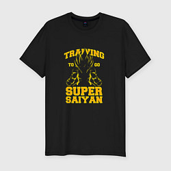 Мужская slim-футболка Super Saiyan Training