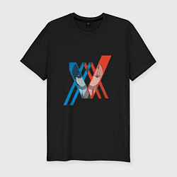Мужская slim-футболка Darling in the FranXX